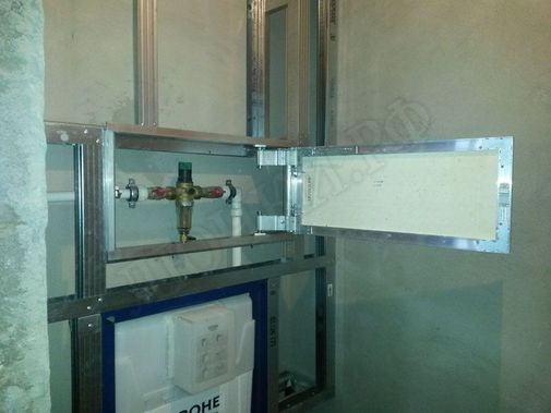 Люк под плитку Нажимной Секрет-Лайт 200*550 Люк под плитку Нажимной Секрет-Лайт 200*550