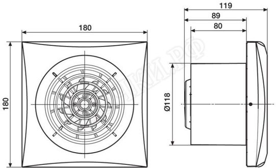 Вытяжной вентилятор Soler & Palau SILENT-200 осевой Вытяжной вентилятор Soler & Palau SILENT-200 осевой