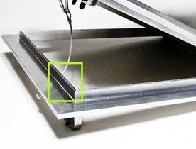 Люк под покраску Ультра для установки в потолок, 2 створки, съёмная перегородка Люк под покраску Ультра для установки в потолок, 2 створки, съёмная перегородка